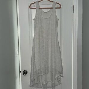 NY&Co white lace high low dress. Sz M